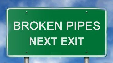 Broken Pipes Sign